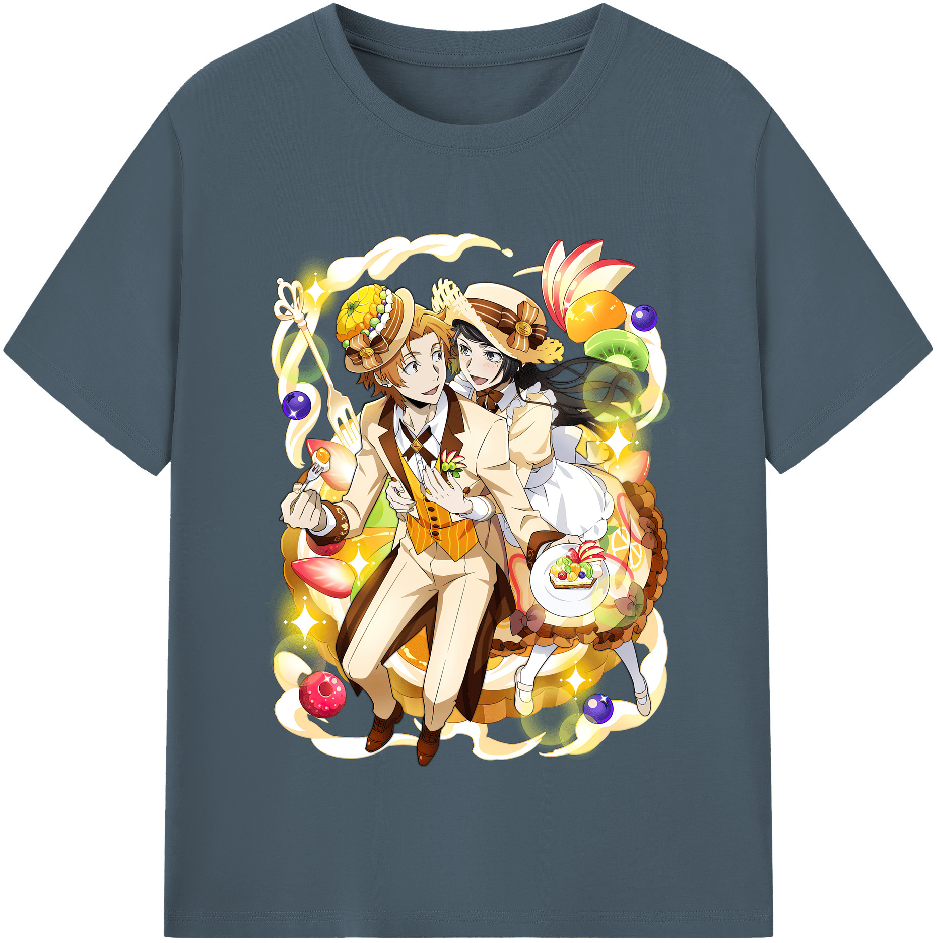 （画像用） 文豪ストレイドッグス Bungo Stray Dogs 綿100％半袖Tシャツ（フロントプリント）